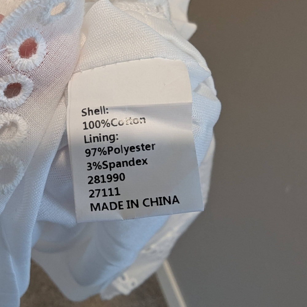 Brand new with tags, white casual dress, size 2XL - Picture 4 of 5